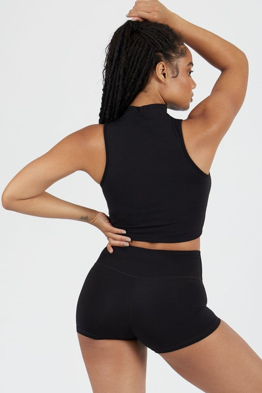 High Neck Cut Off Tank | Available in 5 Colors
